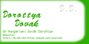 dorottya dovak business card