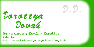 dorottya dovak business card